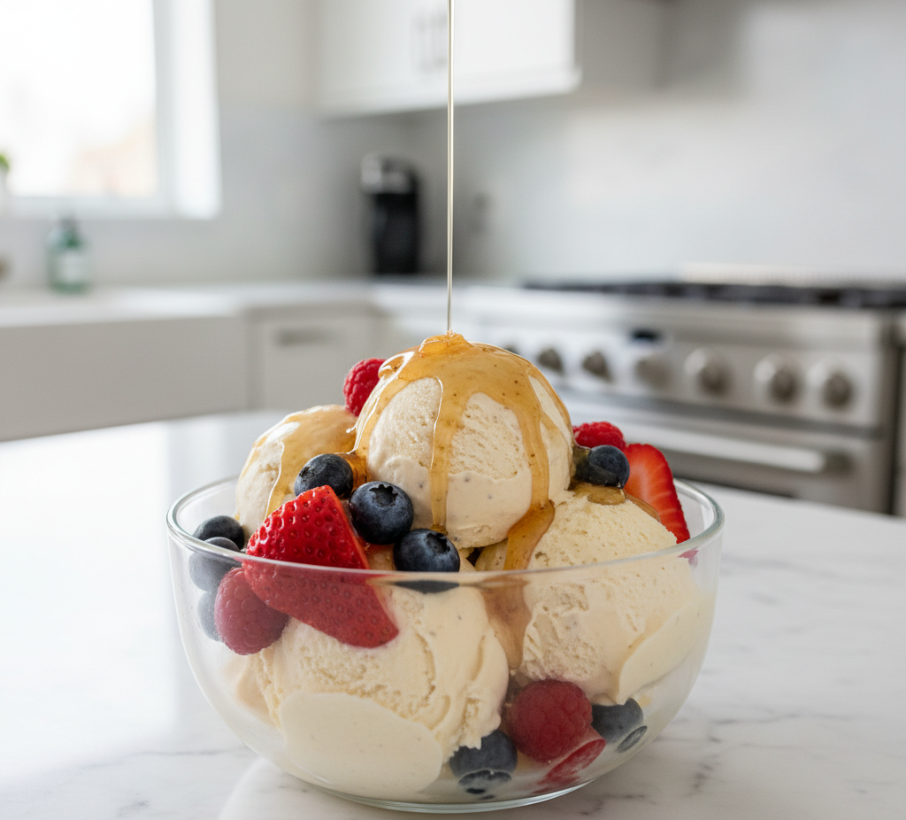 Low Sugar High Protein Ninja Creami Ice Cream – Guilt-Free Dessert