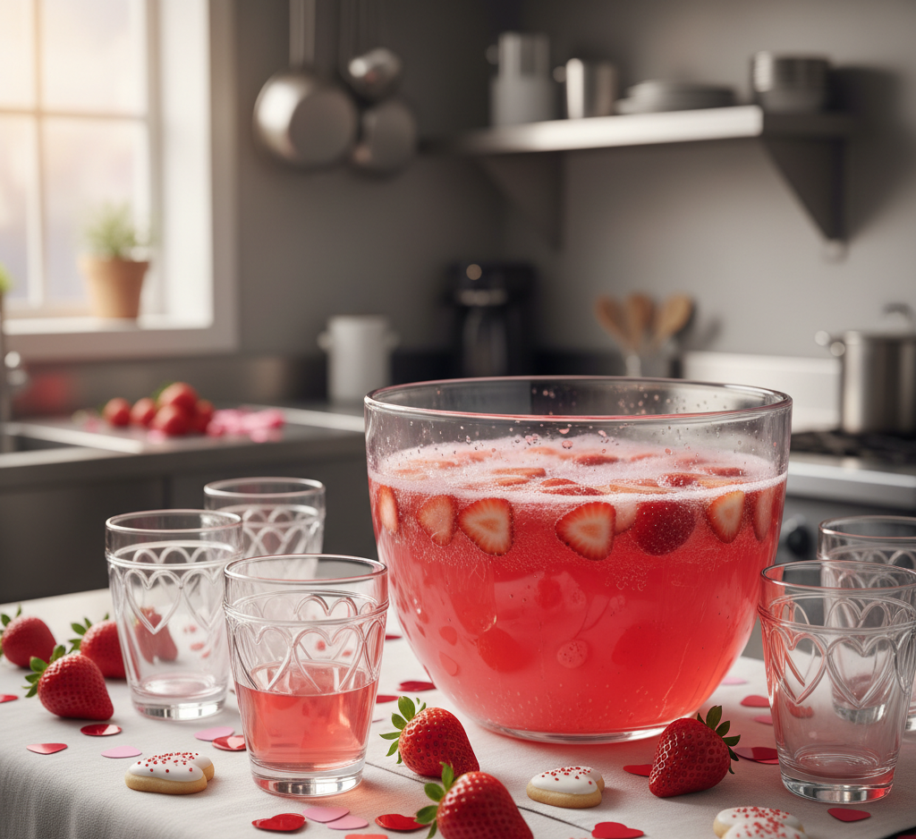Sweet and Fizzy Valentine Party Punch in Just 15 Minutes