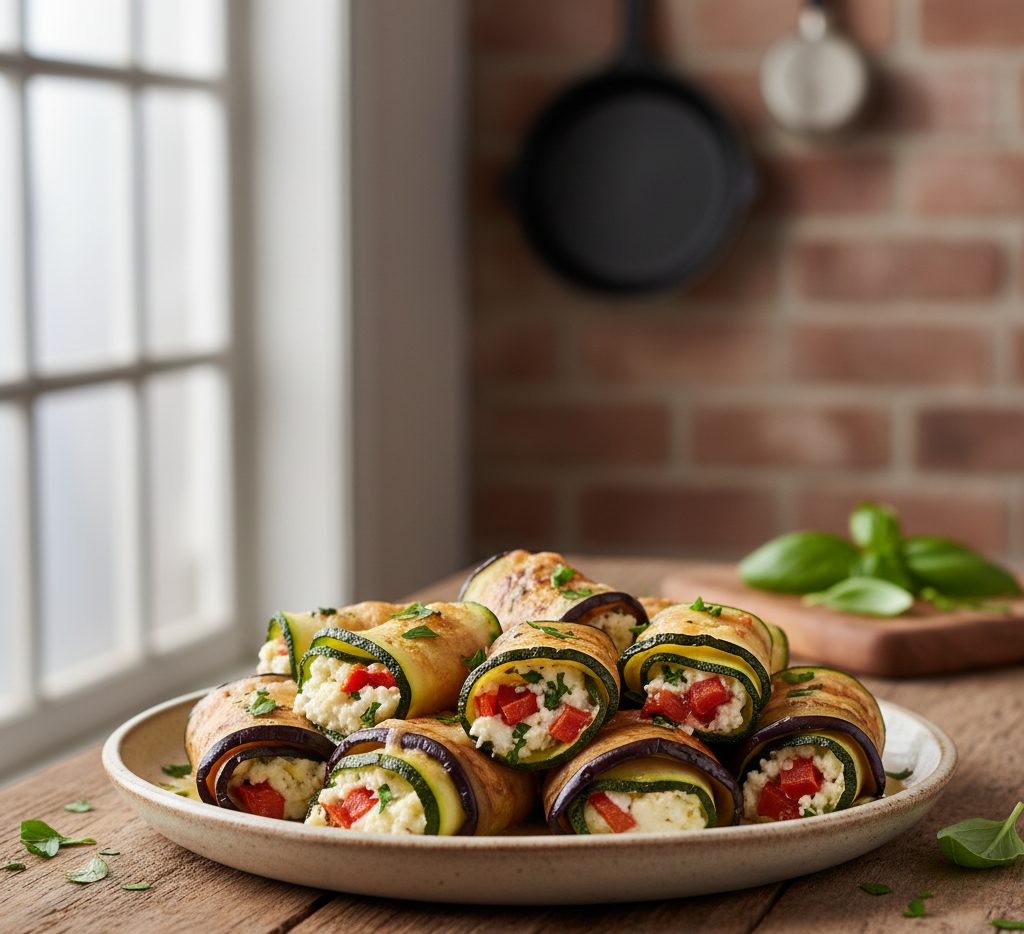 Baked Vegetable Rolls (Rouleaux de Légumes au Four) – Healthy, Flavorful & Easy